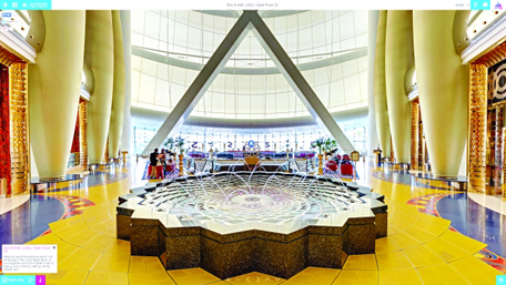 ردهة برج العرب بتقنية 360 فخامة التجول في أروقة الفنادق 